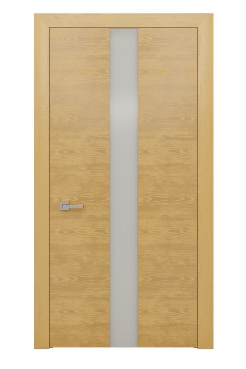 Дверь ULTRA Glass White 3  (стекло белое) шпон