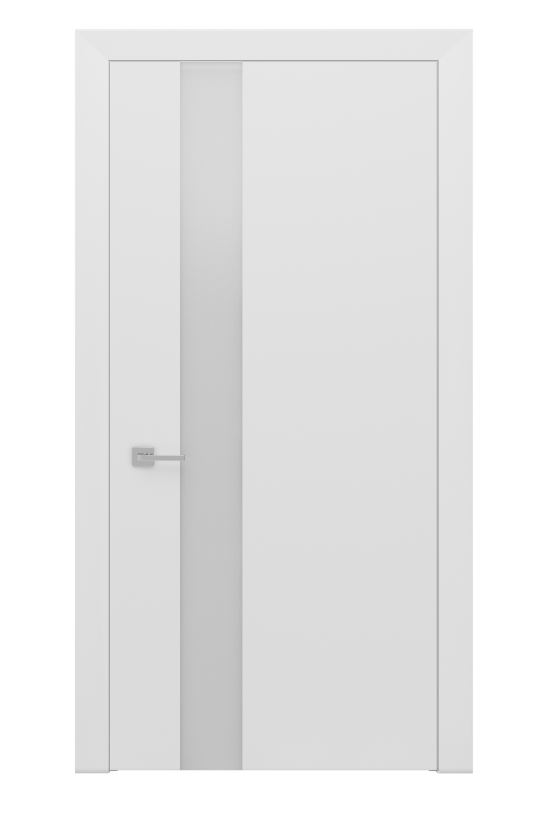 Дверь ULTRA Glass White (стекло белое) эмаль
